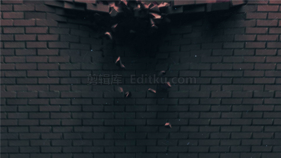 中文AE模板烟熏黑墙体表面砖头破碎松动脱落坍塌LOGO演绎视频_第1张图片_AE模板库