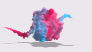 原创PR模板涡旋流体力学彩色烟雾特效LOGO视频片头
