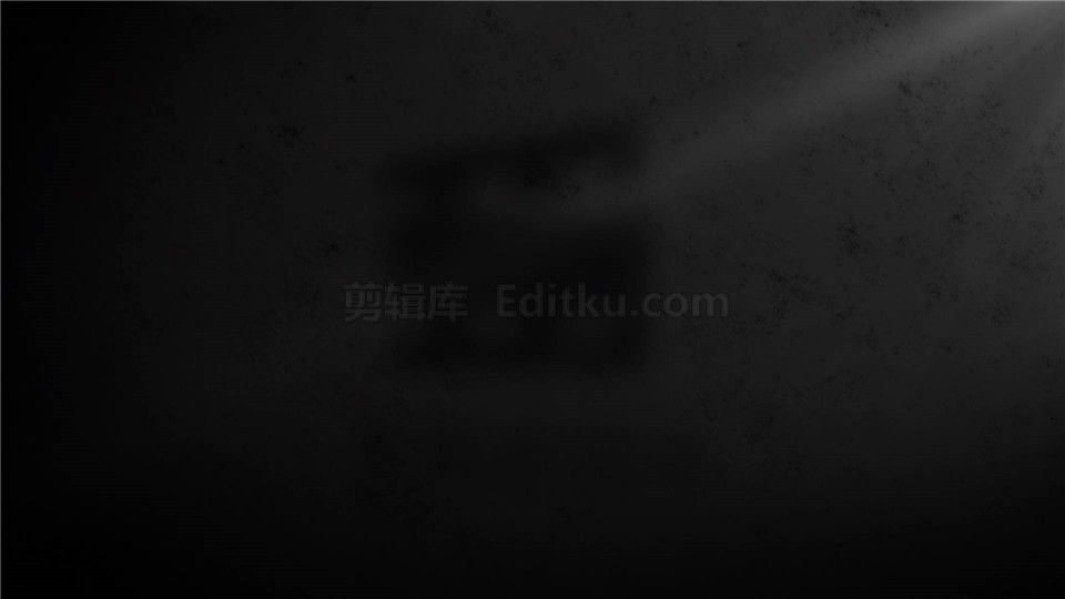 中文AE模板震撼标志撞击石墙破裂粉尘烟雾特效LOGO演绎动画制作 第1张