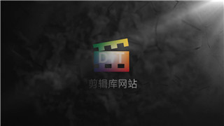 中文AE模板震撼标志撞击石墙破裂粉尘烟雾特效LOGO演绎动画制作
