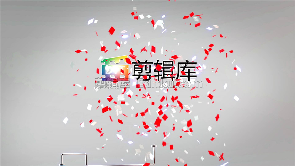 原创AE模板制作气球充气爆炸彩色碎纸屑飘落呈现标志演绎视频_第3张图片_AE模板库