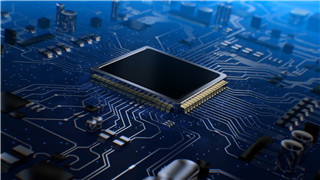 中文AE模板科技感智能处理器CPU芯片电路板标志演绎视频动画