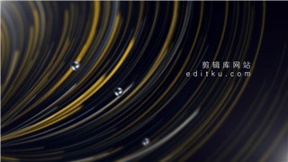 原创PR模板制作抽象弧形线条晚会开场标题介绍宣传片头动画