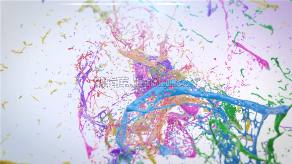 中文AE模板彩色油漆液体流体飞溅扩散动画效果LOGO演绎视频制作_第2张图片_AE模板库