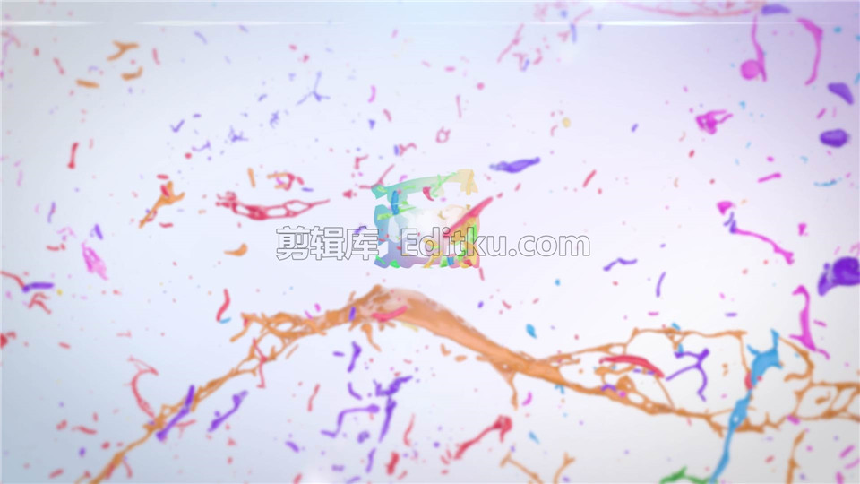 中文AE模板彩色油漆液体流体飞溅扩散动画效果LOGO演绎视频制作_第3张图片_AE模板库