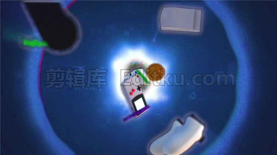 中文PR模板赛博朋克游戏电子竞技主题穿梭数码世界logo展示 第2张
