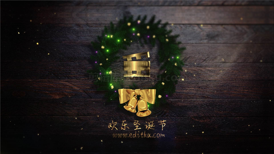 中文AE模板童话般唯美梦幻彩灯闪烁圣诞节主题LOGO演绎动画效果_第4张图片_AE模板库