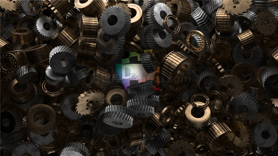 中文AE模板制作大气工业机械三维齿轮揭示LOGO动画效果视频_第2张图片_AE模板库
