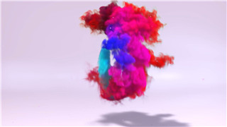 AE模板制作梦幻彩虹色漂亮粒子浓烟雾特效LOGO演绎片头动画