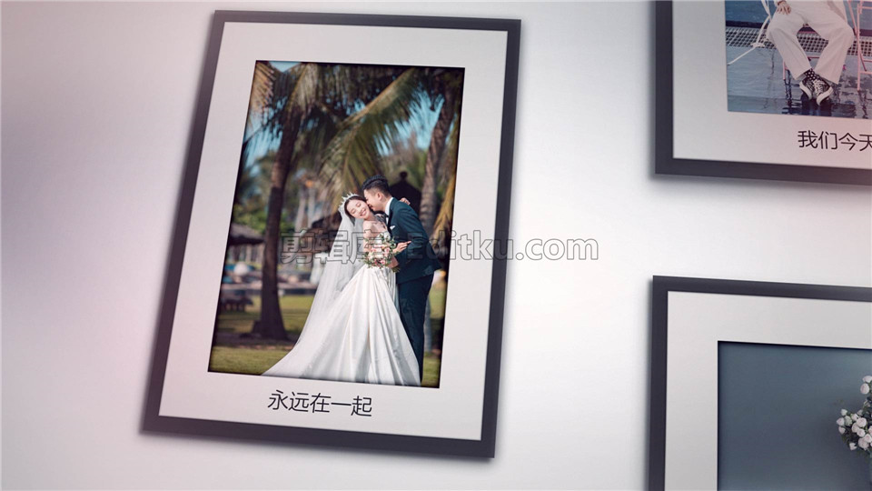 中文AE模板温馨回忆漏光效果简约墙壁相框婚礼照展示幻灯片动画_第2张图片_AE模板库