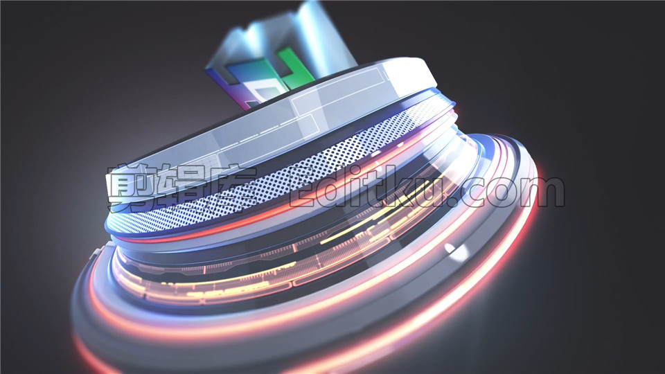 中文AE模板未来科技赛博朋克光影炫酷旋转变形3d立体logo展示_第1张图片_AE模板库