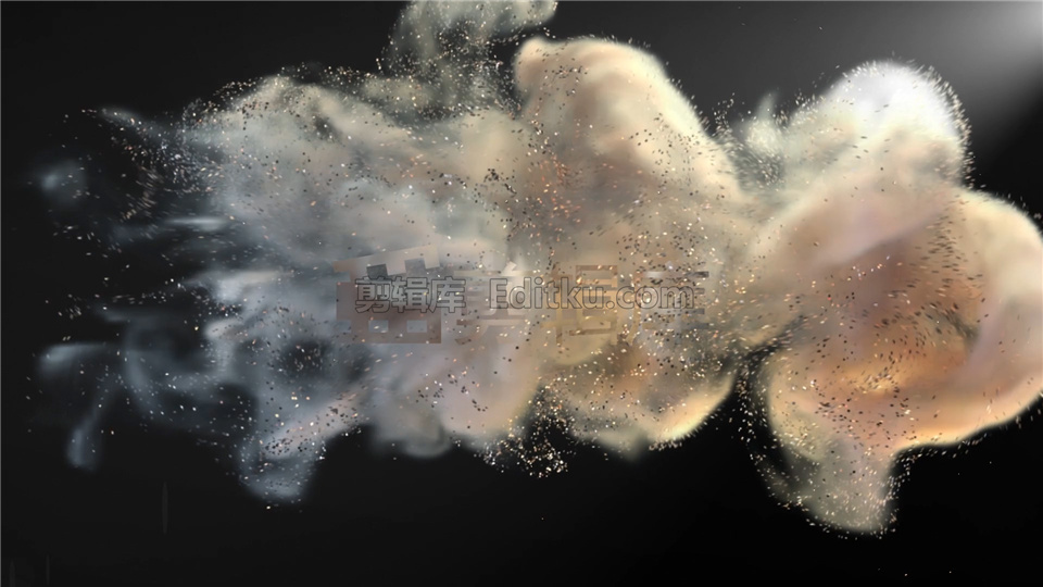 中文AE模板闪闪发光粒子特效烟雾喷涌揭示LOGO标志开场动画_第2张图片_AE模板库