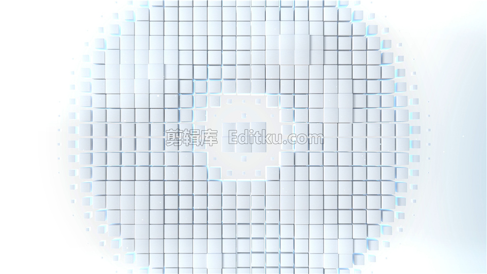 中文AE模板制作简单的密集方块涟漪揭示LOGO快速开场动画_第1张图片_AE模板库