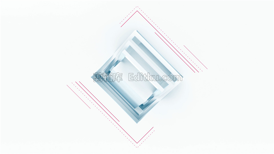 中文AE模板简洁三维立体正方形快速翻转动画标志揭示动画制作_第1张图片_AE模板库