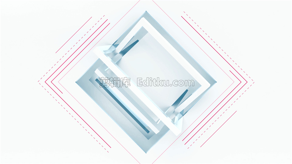 中文AE模板简洁三维立体正方形快速翻转动画标志揭示动画制作_第2张图片_AE模板库
