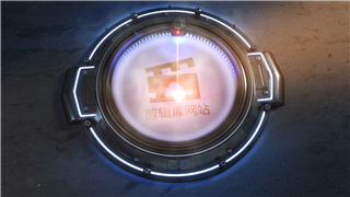 中文AE模板科技感霓虹灯三维激光打印特效LOGO演绎视频动画
