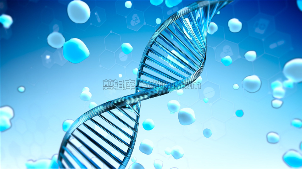 中文AE模板健康医疗宣传科学DNA螺旋链条结构动画演绎标志视频_第2张图片_AE模板库