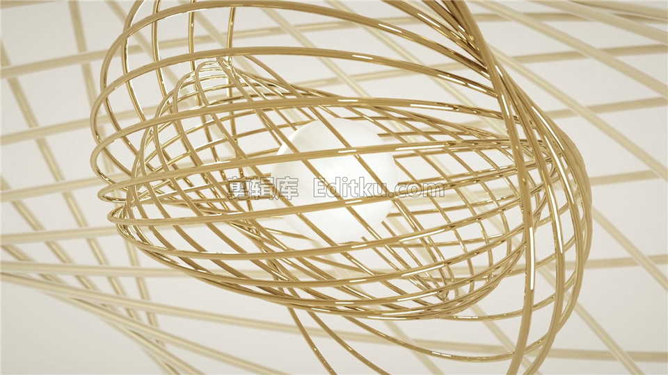 原创AE模板豪华优雅抽象漩涡状金环线条展台揭示标志动画制作_第1张图片_AE模板库