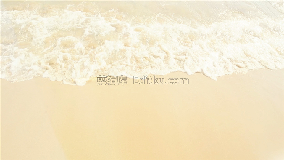 中文AE模板制作清新海边沙滩波浪反复冲刷揭示LOGO视频动画_第1张图片_AE模板库
