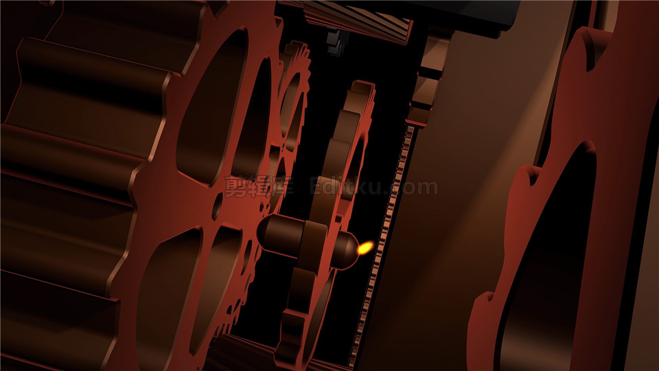 原创AE模板制作重金属机械旋转齿轮电影片头标志演绎动画视频_第2张图片_AE模板库