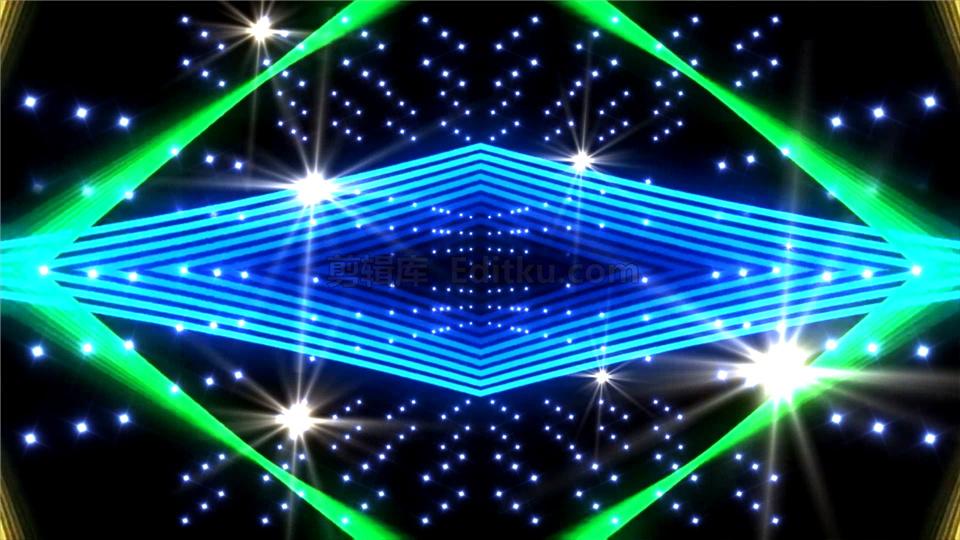 超炫七彩光条几何随机图形射灯闪变动感夜店舞台led大屏幕背景视频
