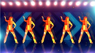 LED屏幕性感美女跳舞演唱会舞台人物角色性感剪影效果背景视频