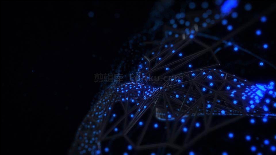 中文AE模板抽象线条桥接流动荧光蓝点大脑状结构科技LOGO动画_第2张图片_AE模板库