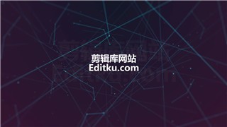 中文PR模板科技数据化风格科幻赛博logo片头演绎