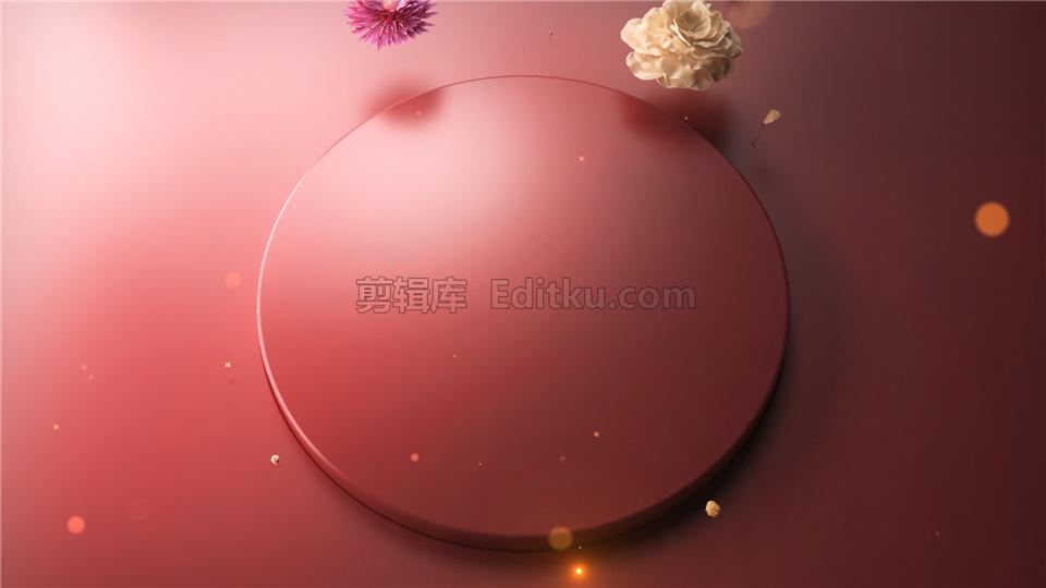 中文AE模板彩色立体花艺花卉旋转盛开揭示情人节LOGO视频动画_第3张图片_AE模板库