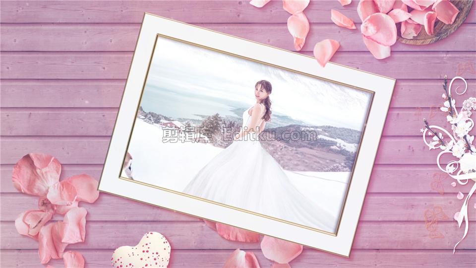 典雅花艺装饰设计婚礼幻灯片照片视频AE模板 第1张