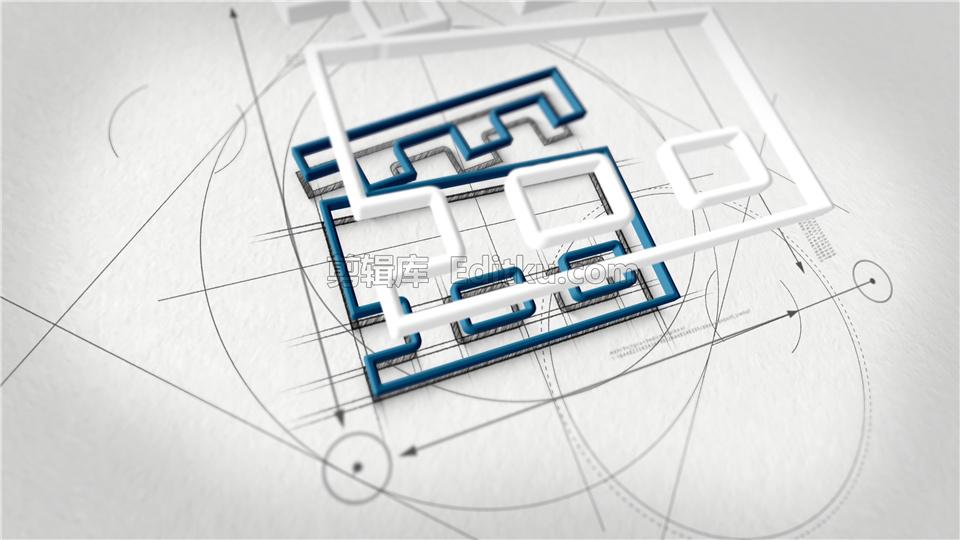 AE模板4K绘图草图建筑装修公司设计师品牌宣传片头 第2张