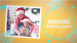 中文PR模板卡通动画亲子活动温馨回忆甜蜜时光儿童图文展示