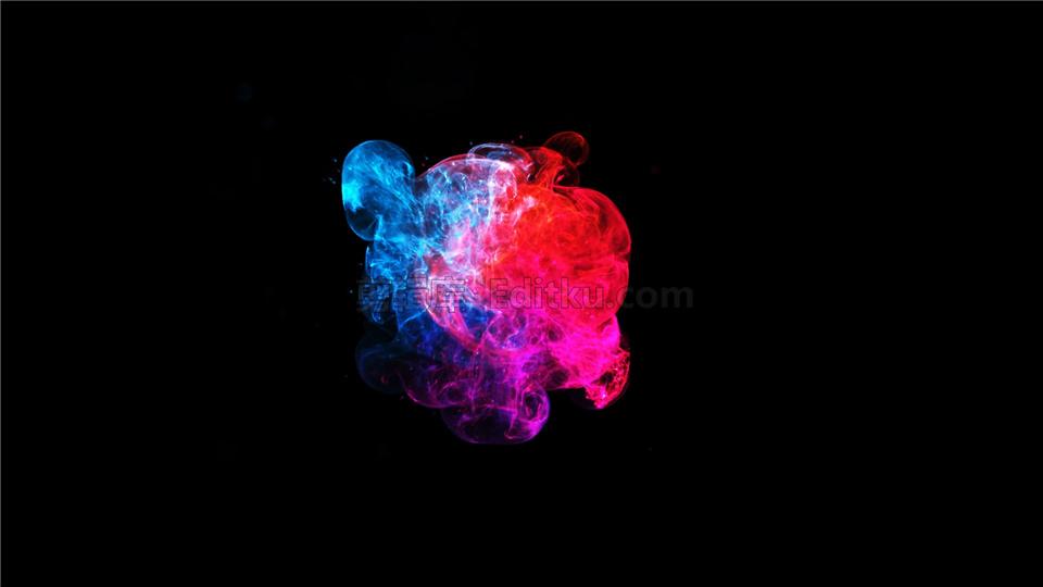 中文AE模板彩色烟雾粒子旋转渐变揭示出标志特效动画_第1张图片_AE模板库