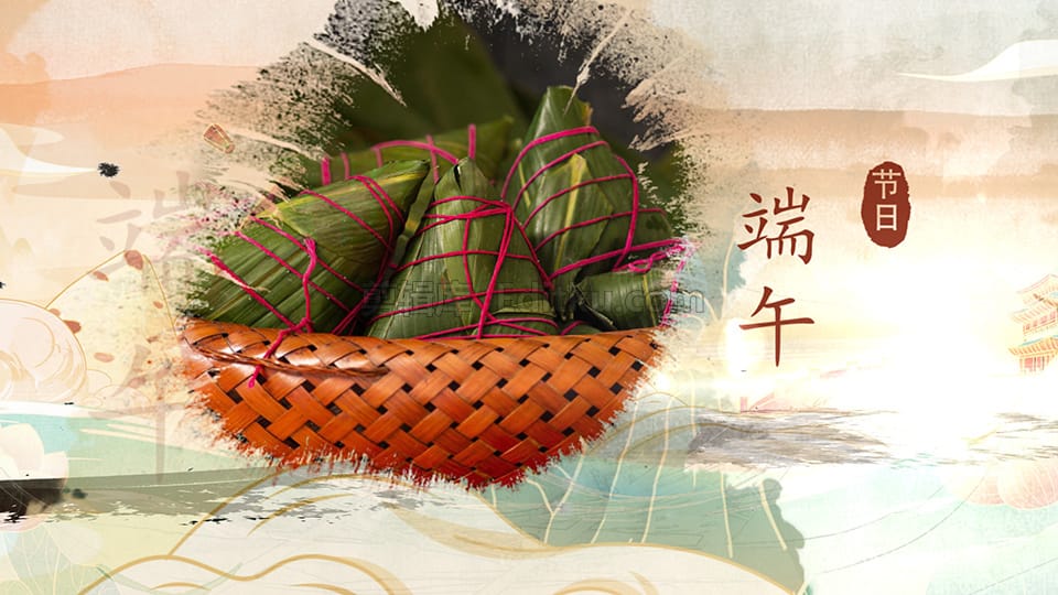 中文AE模板传统端午美食粽子DIY大赛文化节图文片头动画_第2张图片_AE模板库