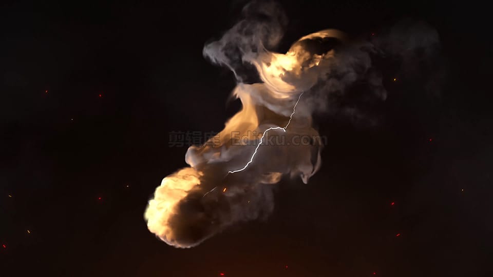 中文AE模板4K漩涡燃烧火焰烟雾雷电爆炸震撼电影LOGO动画_第1张图片_AE模板库