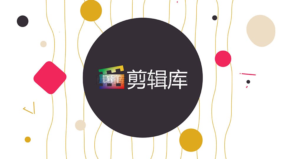 中文AE模板4K活力彩色线条几何图形装饰时尚相册幻灯片动画 第4张