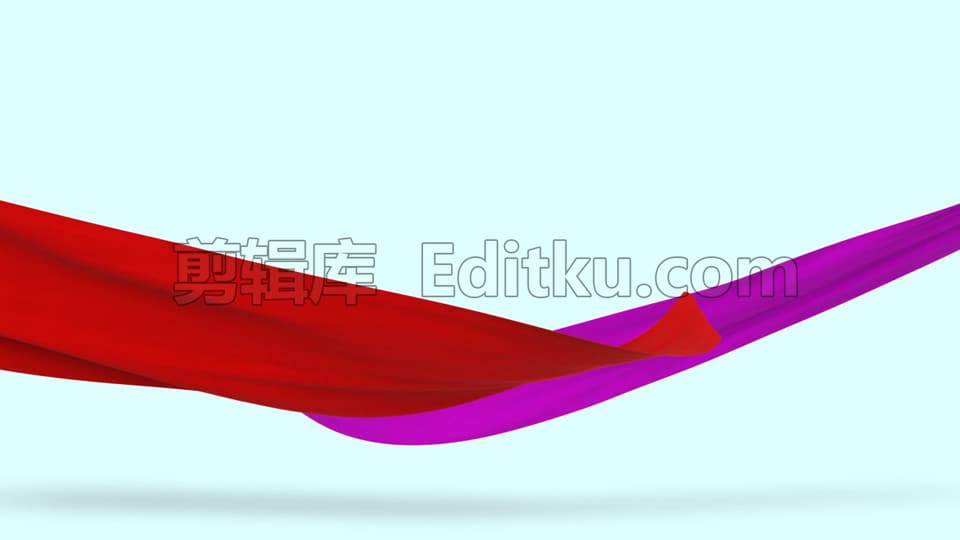 奥运会展示奥林匹克精神彩色绸缎浮动图形动画演绎logo视频片头AE模板 第4张