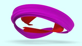 奥运会展示奥林匹克精神彩色绸缎浮动图形动画演绎logo视频片头AE模板