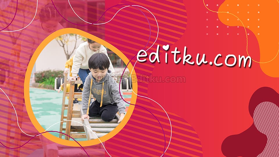 中文AE模板4K儿童在线教育开学培训班教育机构介绍推广图文动画 第1张