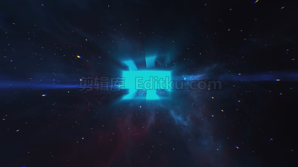银河系宇宙炫彩星云爆炸闪耀揭示LOGO动画视频AE模板 第3张