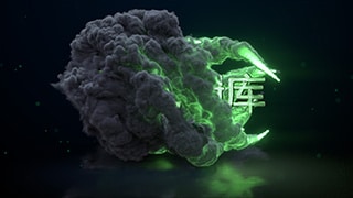 中文AE模板大气炫彩粒子漩涡环绕特效LOGO动画视频制作