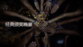 中文PR模板大气磅礴星光璀璨经典企业颁奖晚宴晚会视频