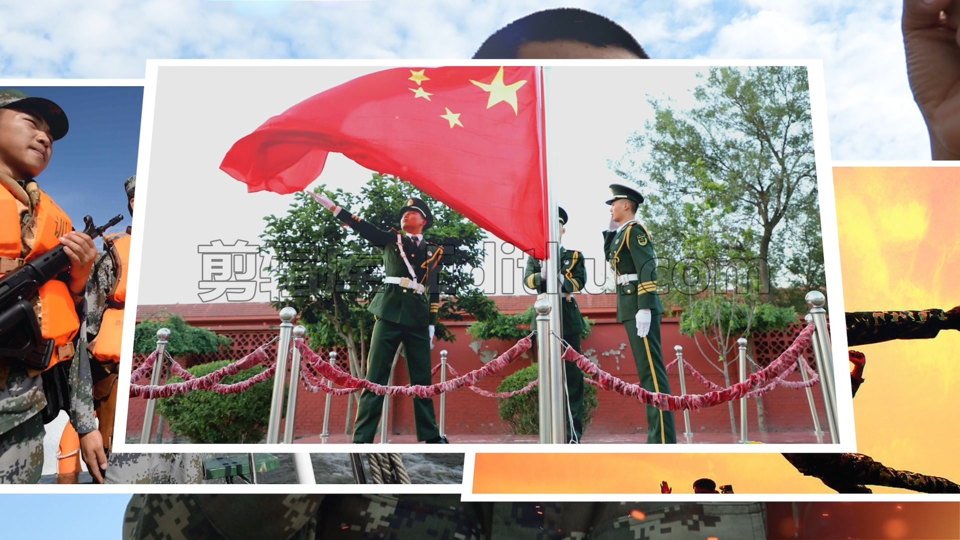 中文PR模板强军强国坚决捍卫祖国疆土热血军旅视频相册 第3张