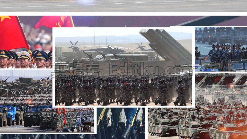 中文PR模板强军强国坚决捍卫祖国疆土热血军旅视频相册 第4张