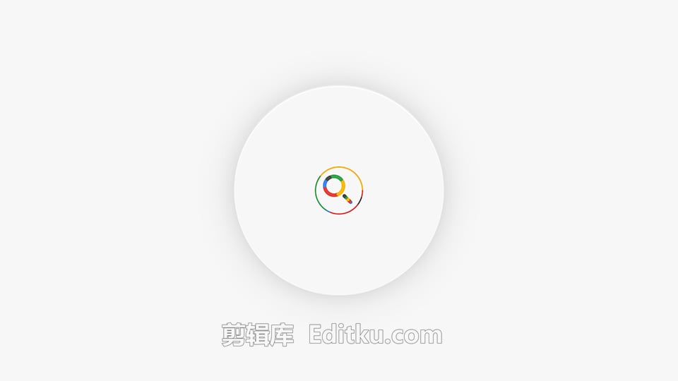 4K中文AE模板浏览器搜索栏输入网址明亮公司展示LOGO动画 第1张