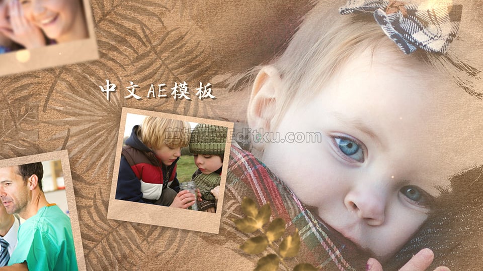 中文AE模板艺术绘画晕染图像效果展示照片电子幻灯片动画_第4张图片_AE模板库