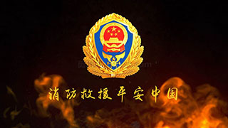 中文AE模板2021年全国消防日宣传消防员救援119专题开场片头