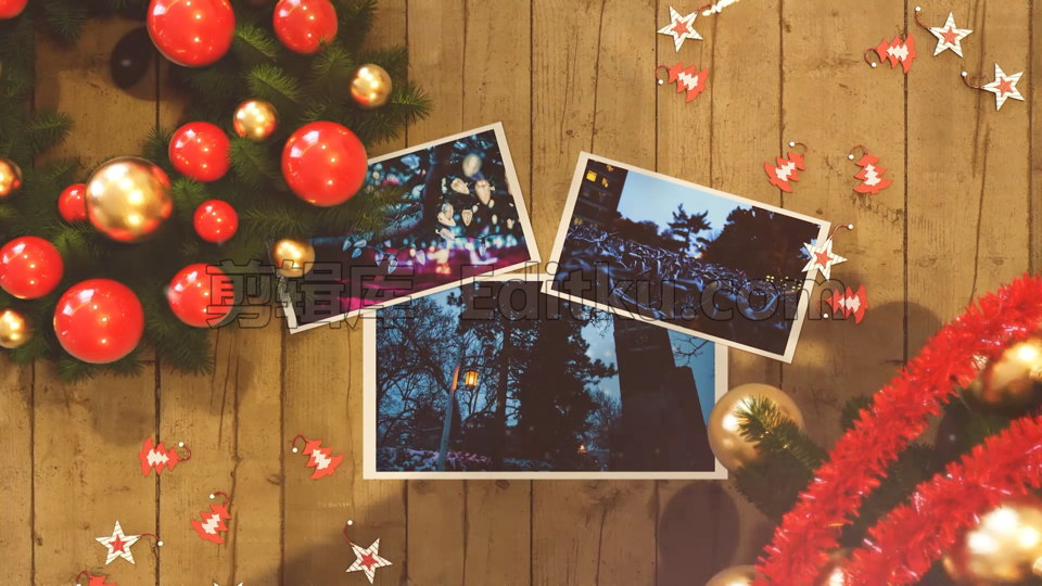 中文PR模板圣诞节欢乐圣诞温馨幸福节假日回忆记录视频相册 第3张