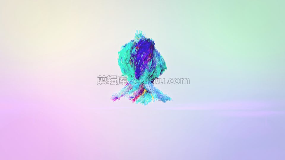 中文PR模板炫彩粒子优雅缠绕LOGO标志动画 第2张